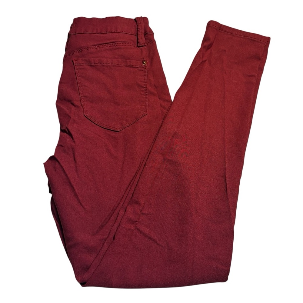YMI Jeans Medium Burgundy Skinny High Rise Rayon Nylon Spandex Stretch 5-Pocket - Picture 6 of 14